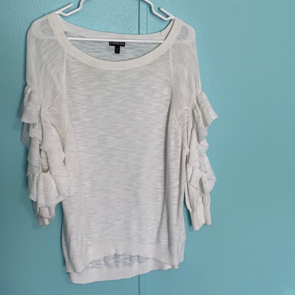 Express White sweater
